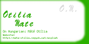 otilia mate business card